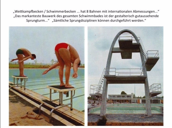 Das Schwimmbad vor 40 Jahren